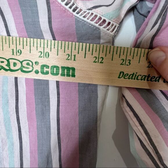 Nwot Victoria Secret boho off the shoulder striped top oversized fit XS - Picture 12 of 15